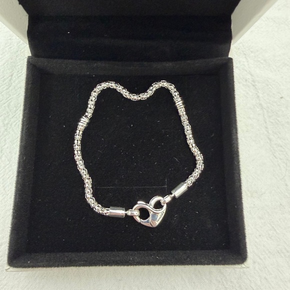 🍭Pandora Moments Studded Chain Bracelet Size 7.5 Wrist Size 6.7 in - Picture 8 of 8